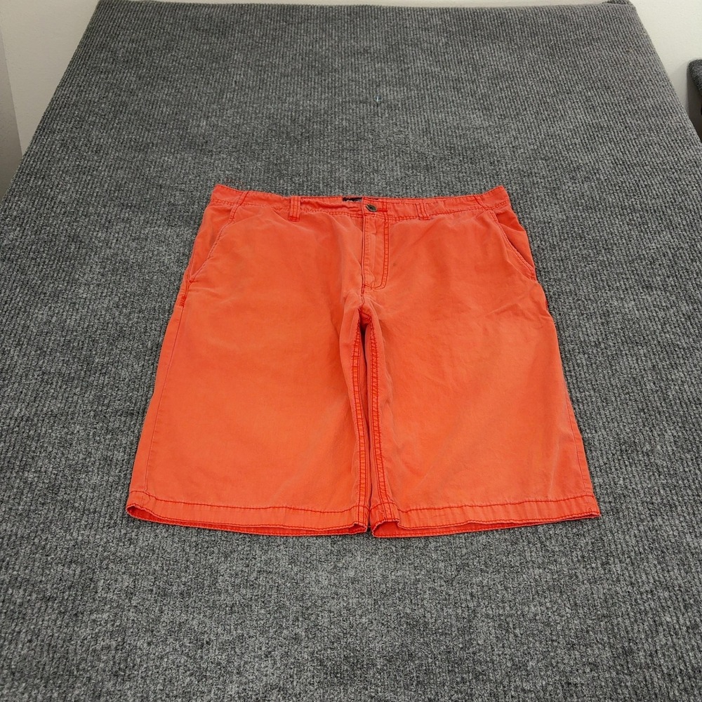 American Rag Shorts Men 38 Orange Cotton Chino Casual Summer Style